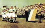 Belfast Celtic beat Scotland during a tour of the USA in 1949.jpg