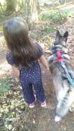 Lily and Georgia on the trail .jpg
